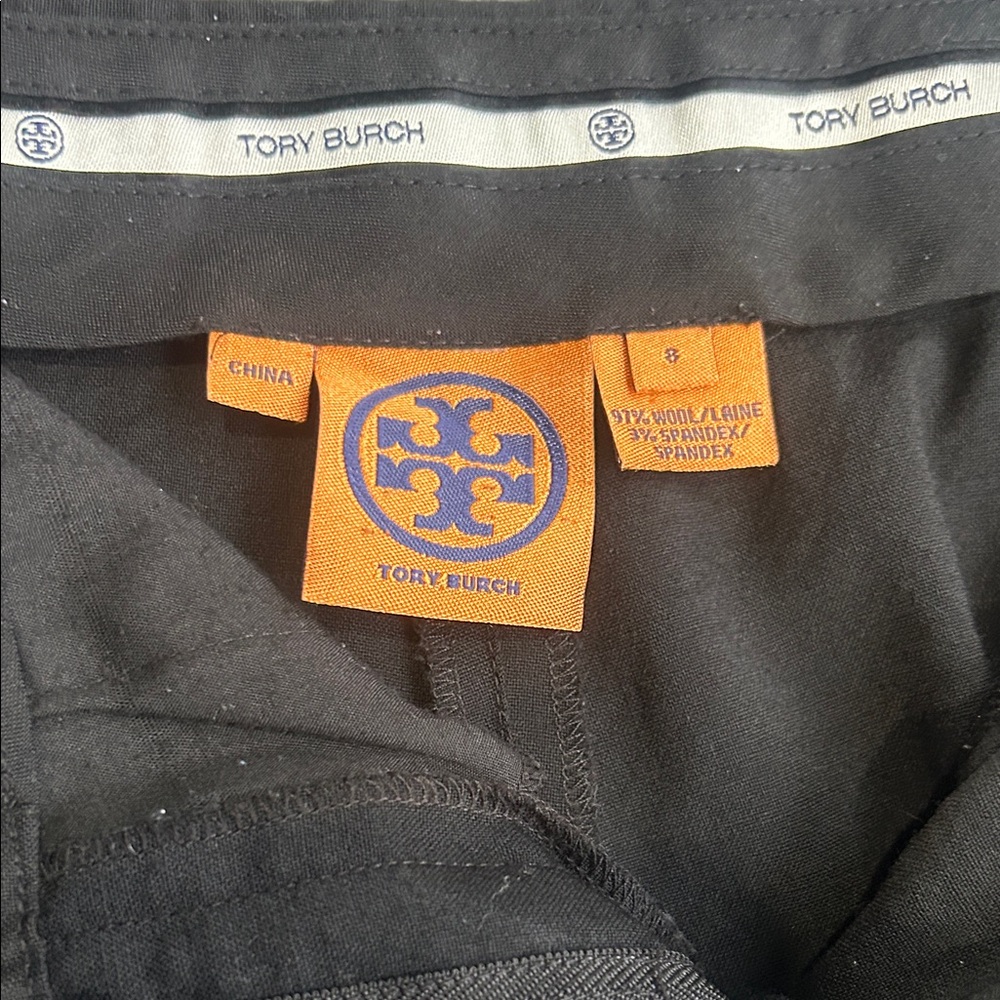 Tory Burch Black Wool-Blend Trousers